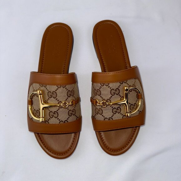 NEW GUCCI SLIDES SIZE 38 fit 8 US mules - Picture 4 of 5